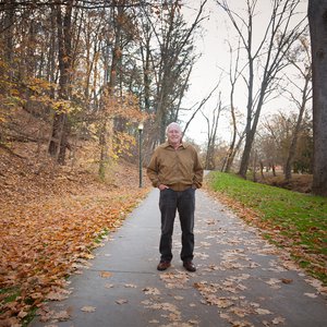 Older Person Walking On Path